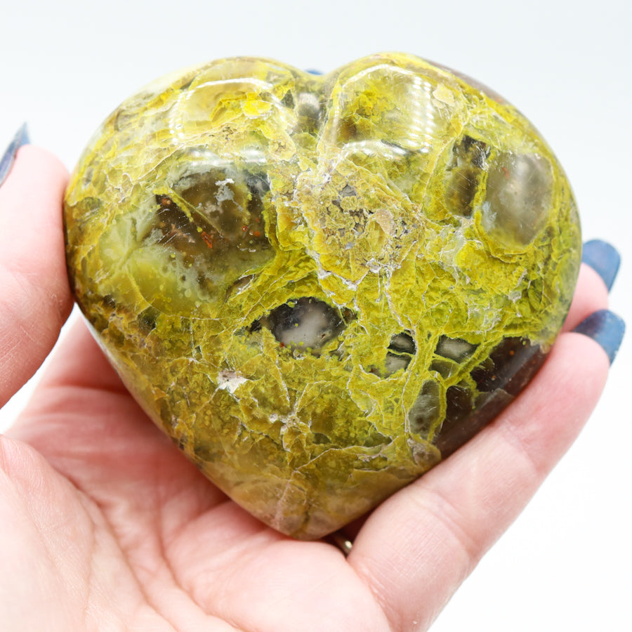 Green Opal Heart