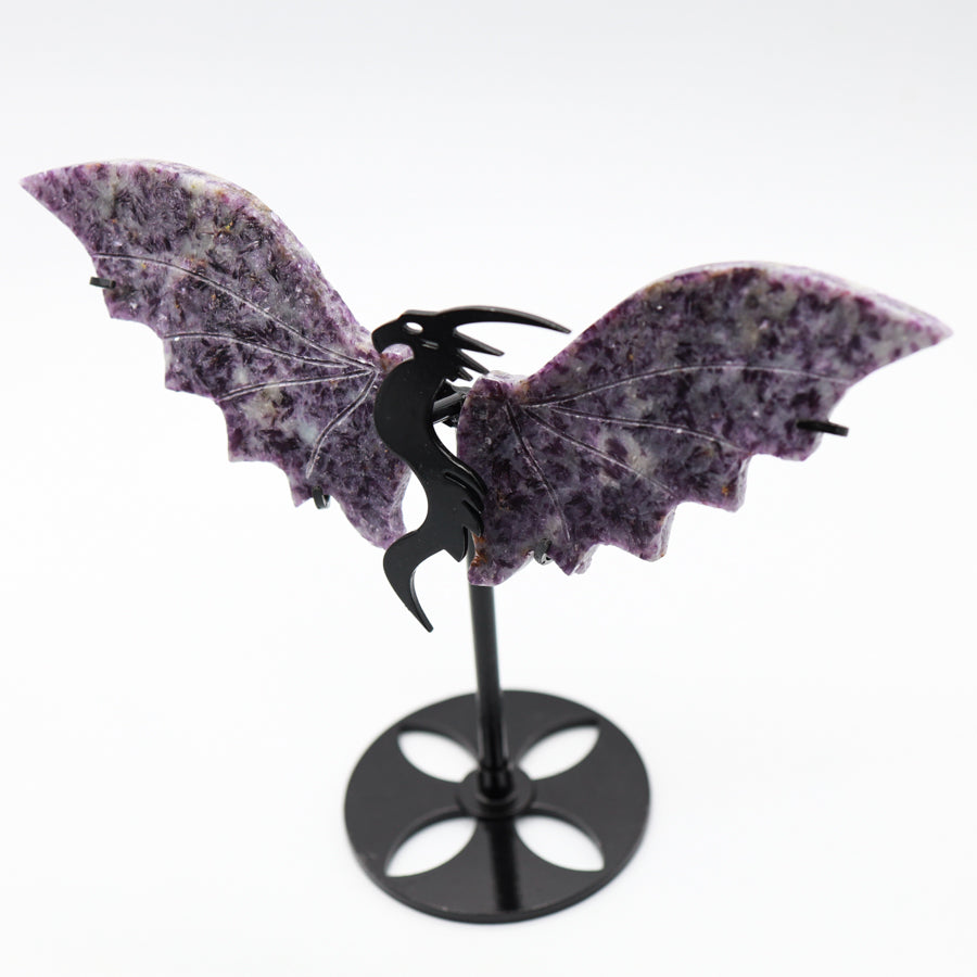 Lepidolite Dragon Wings