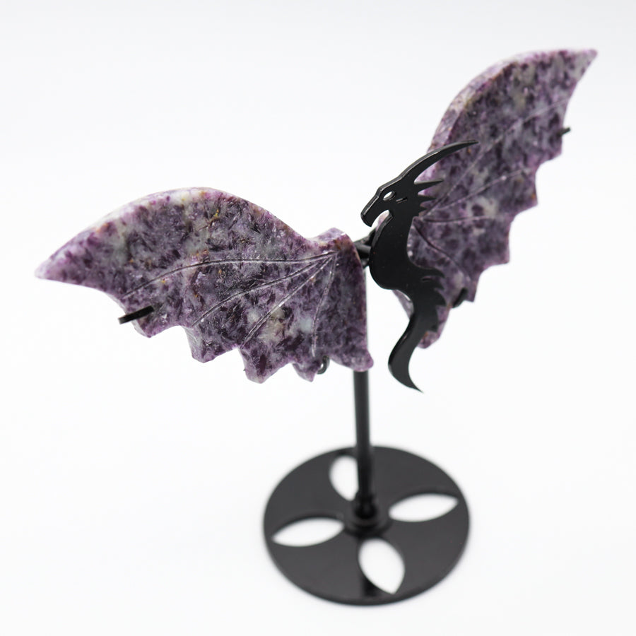 Lepidolite Dragon Wings