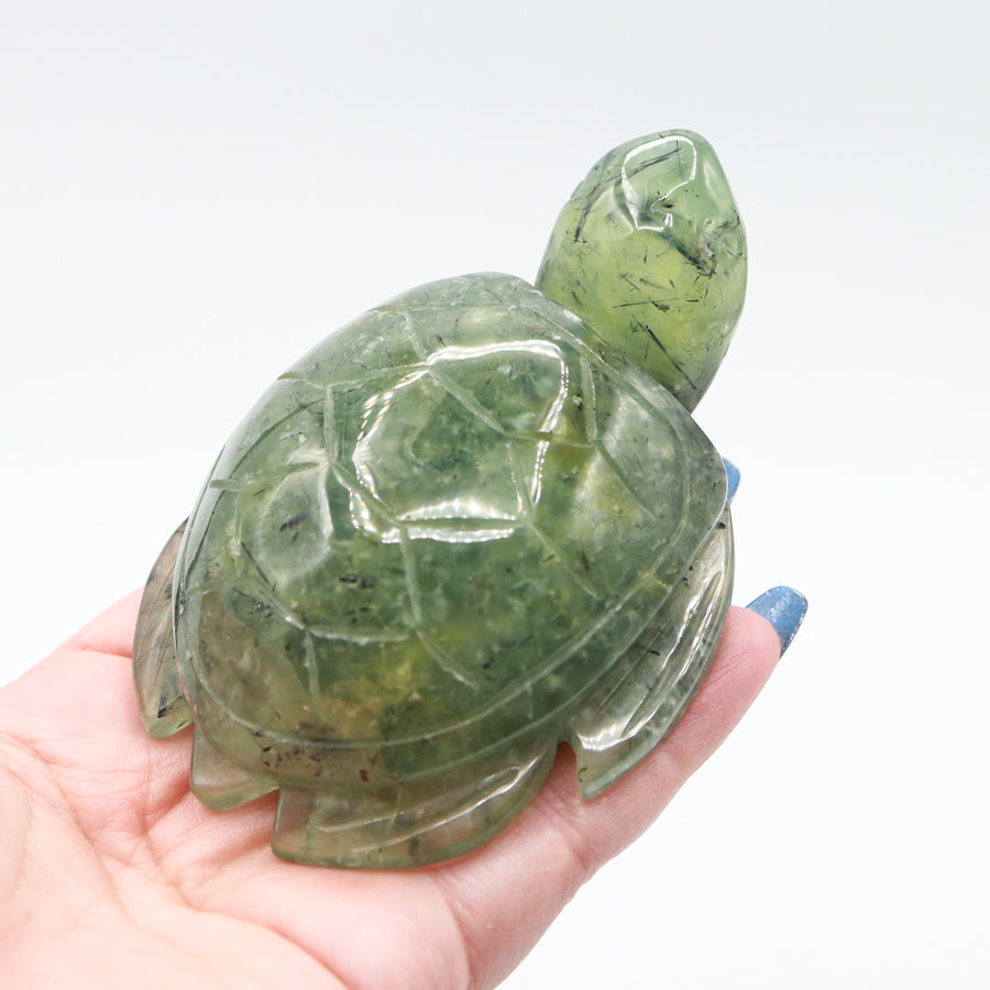 Prehnite Turtle (Large)