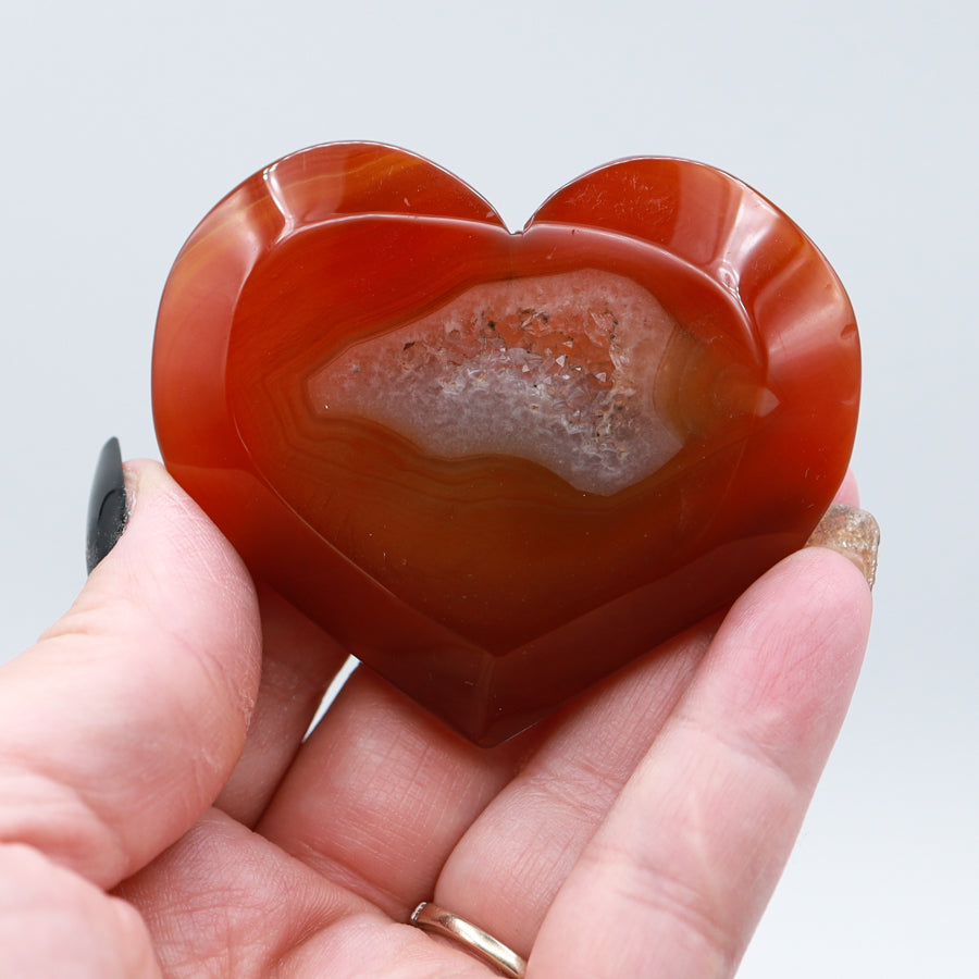 Carnelian Heart with Stand