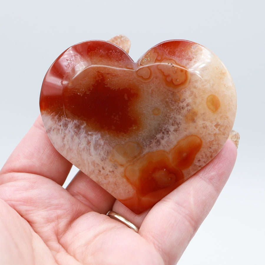 Carnelian Heart with Stand