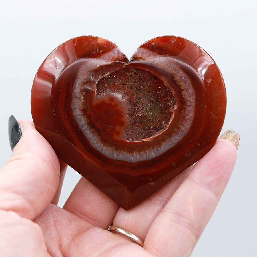 Carnelian Heart with Stand