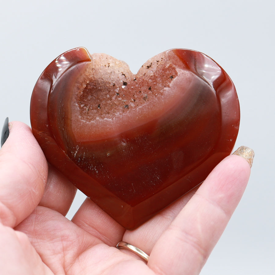 Carnelian Heart with Stand