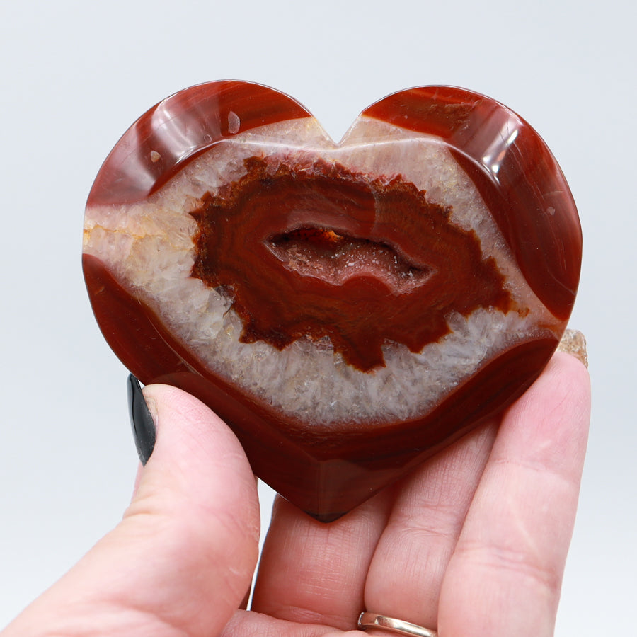 Carnelian Heart with Stand