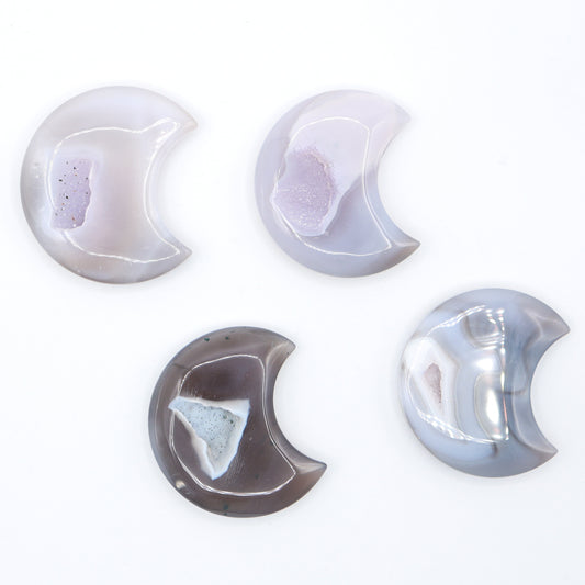 Druzy Agate Moon (Smaller)