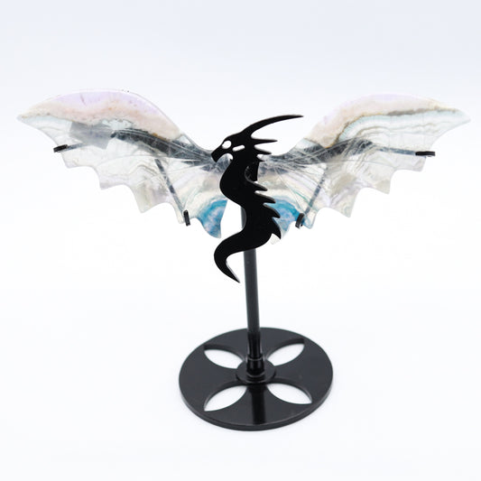 Rainbow Fluorite Dragon Wings