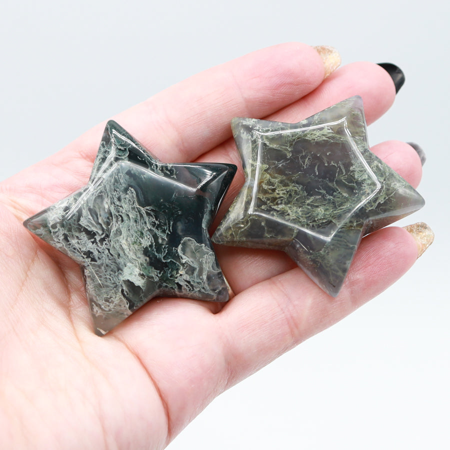 Moss Agate Star