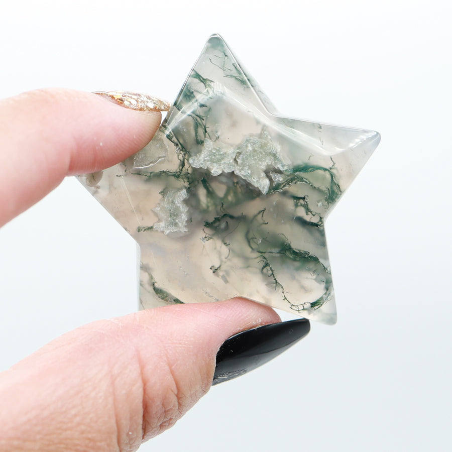 Moss Agate Star