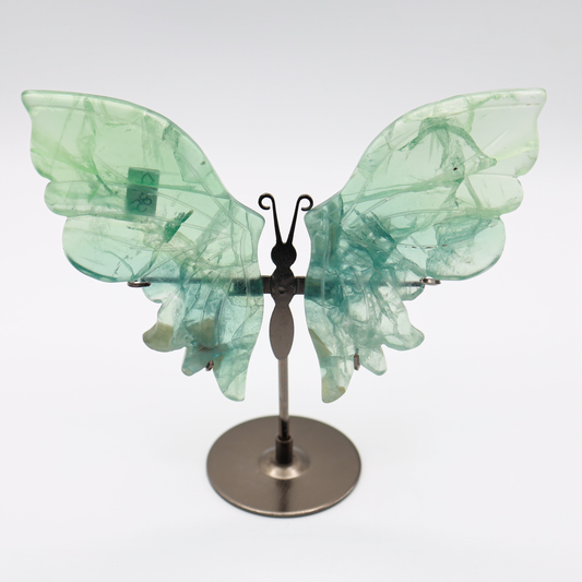 Green Fluorite Butterfly Wings (D)