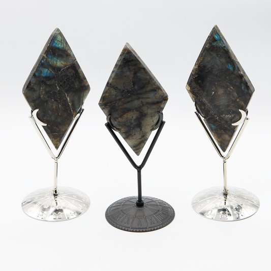 Labradorite Rhombus with Stand
