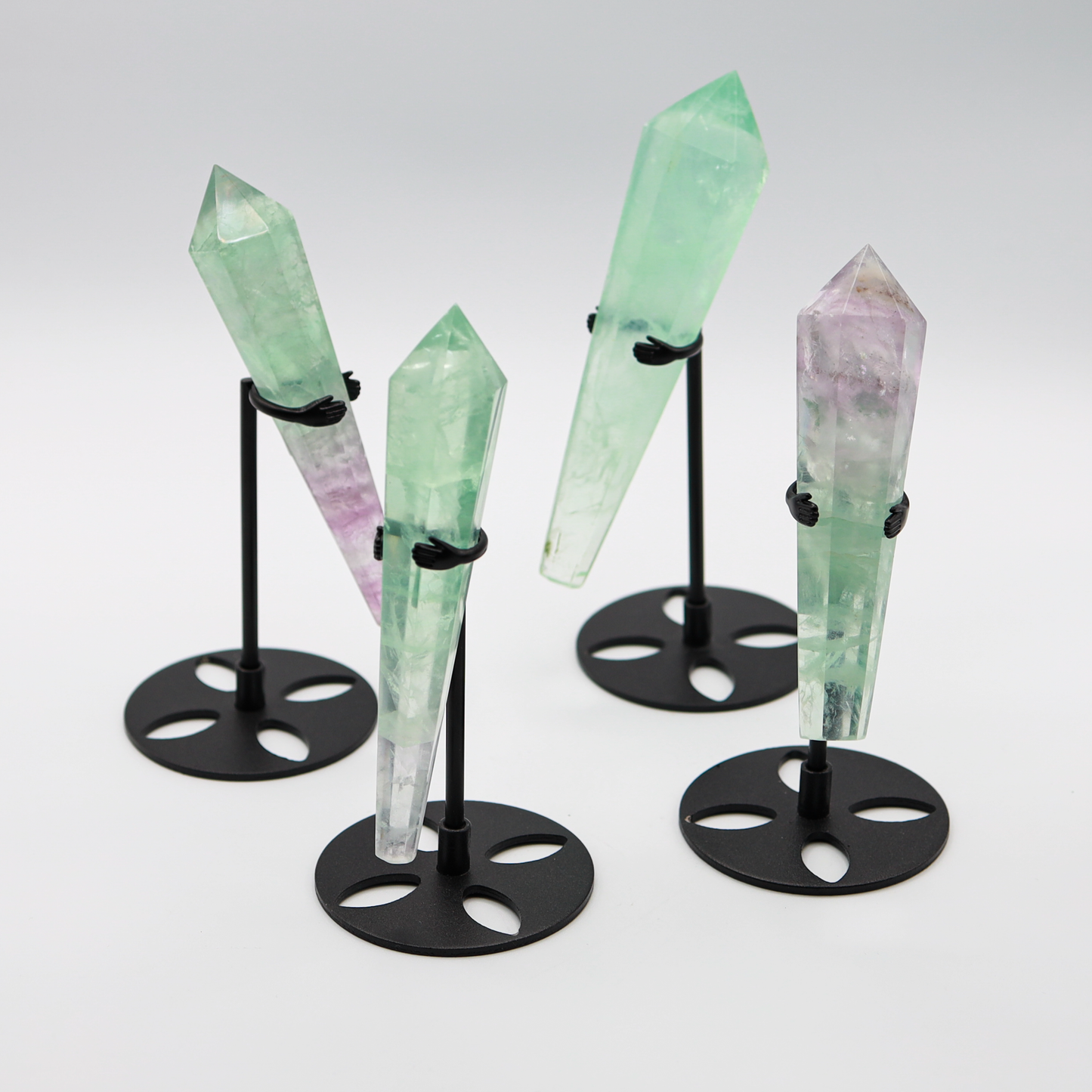 Rainbow Fluorite Wand with Stand