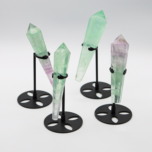 Rainbow Fluorite Wand with Stand
