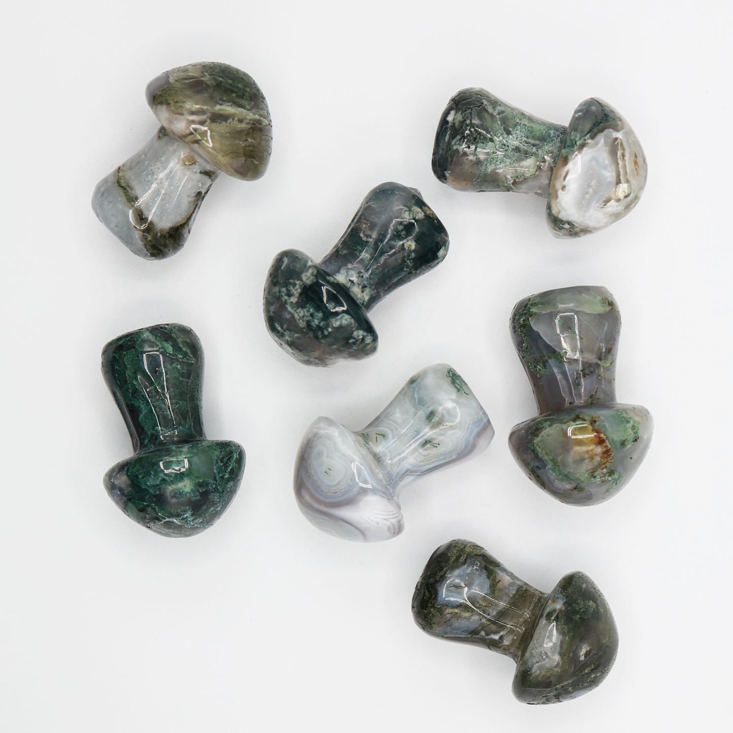 Moss Agate Mushroom