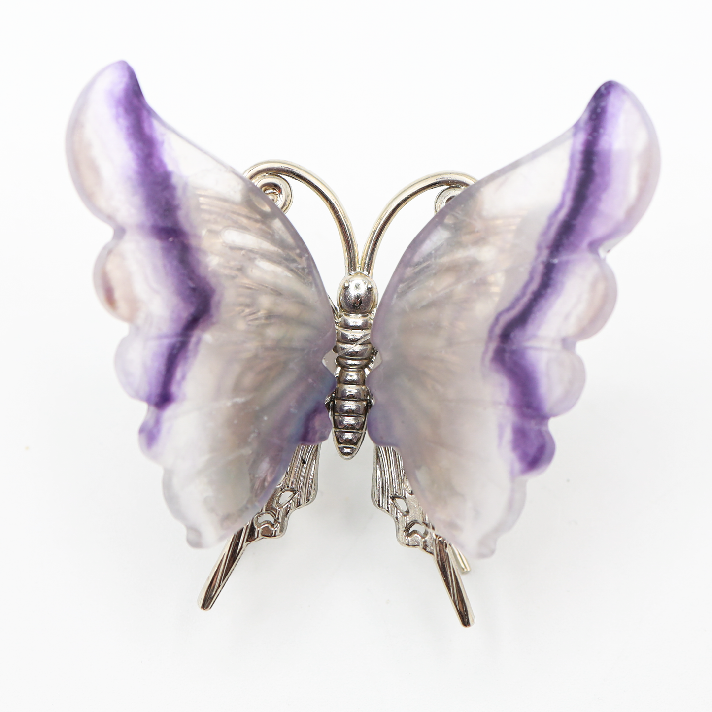 Rainbow Fluorite Freestanding Butterflies