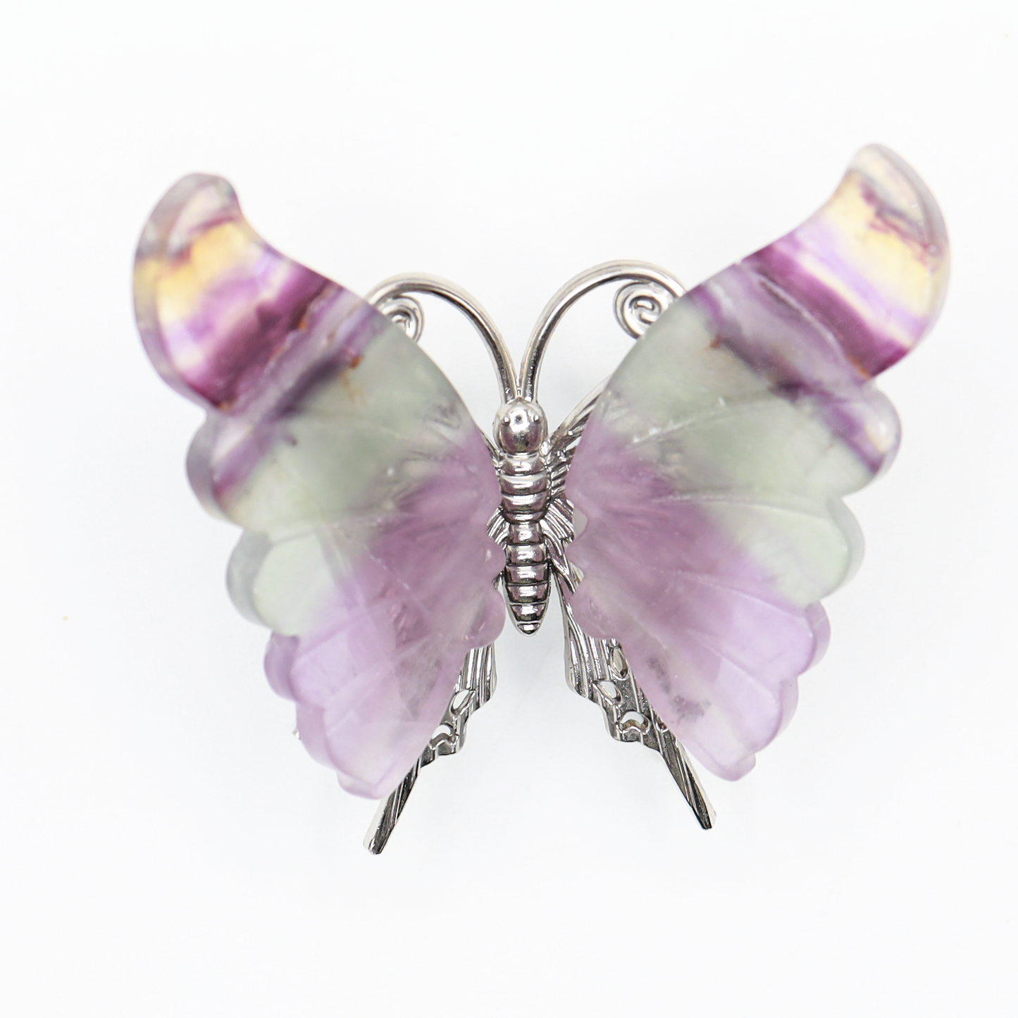 Rainbow Fluorite Freestanding Butterflies