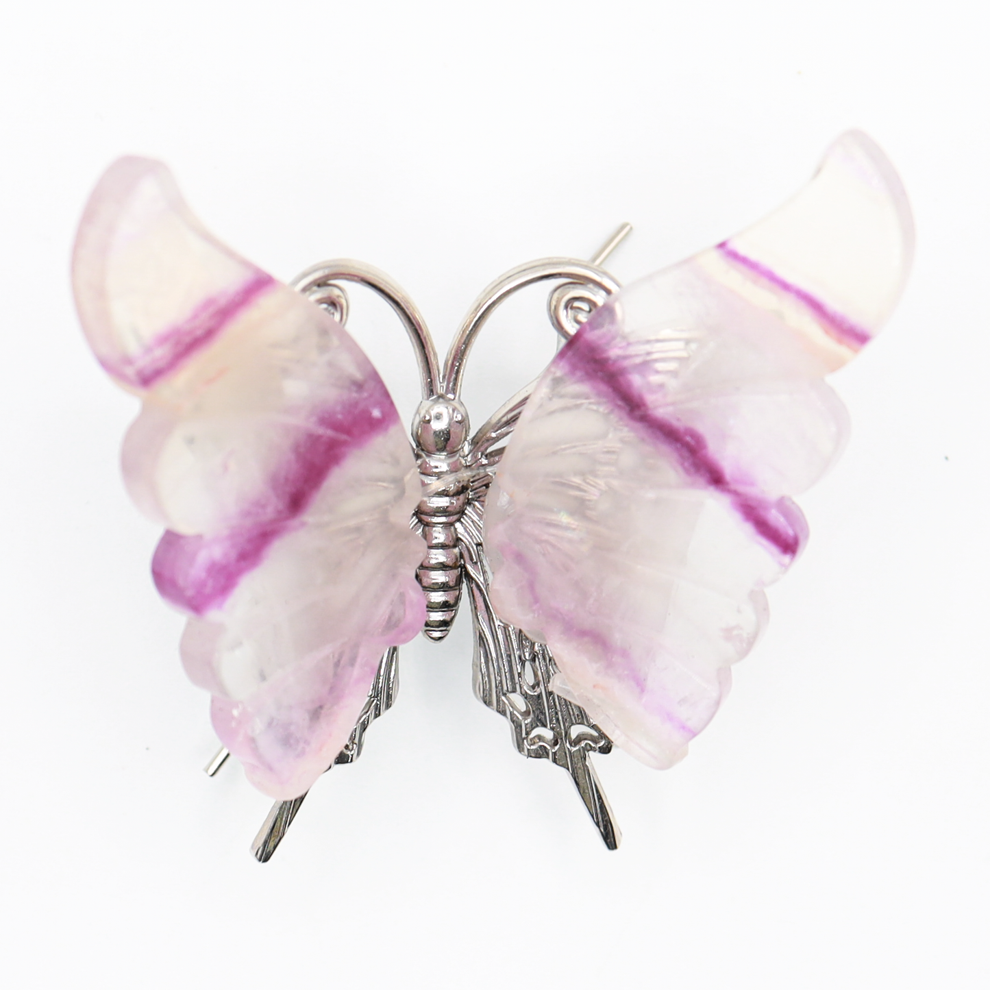 Rainbow Fluorite Freestanding Butterflies