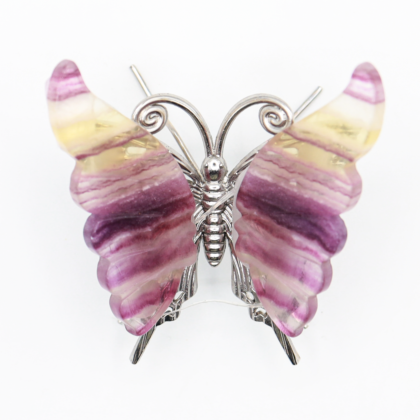 Rainbow Fluorite Freestanding Butterflies