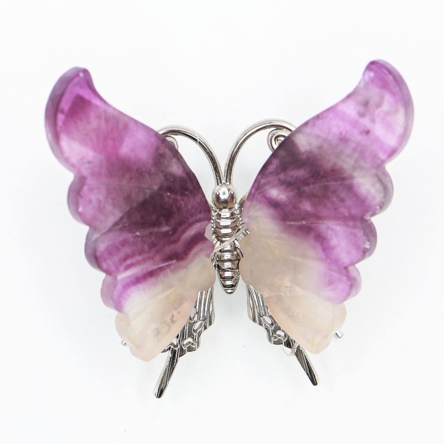 Rainbow Fluorite Freestanding Butterflies