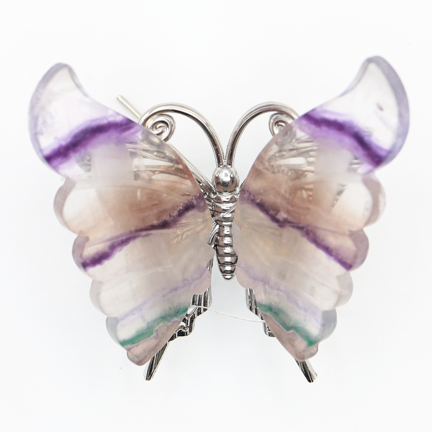 Rainbow Fluorite Freestanding Butterflies