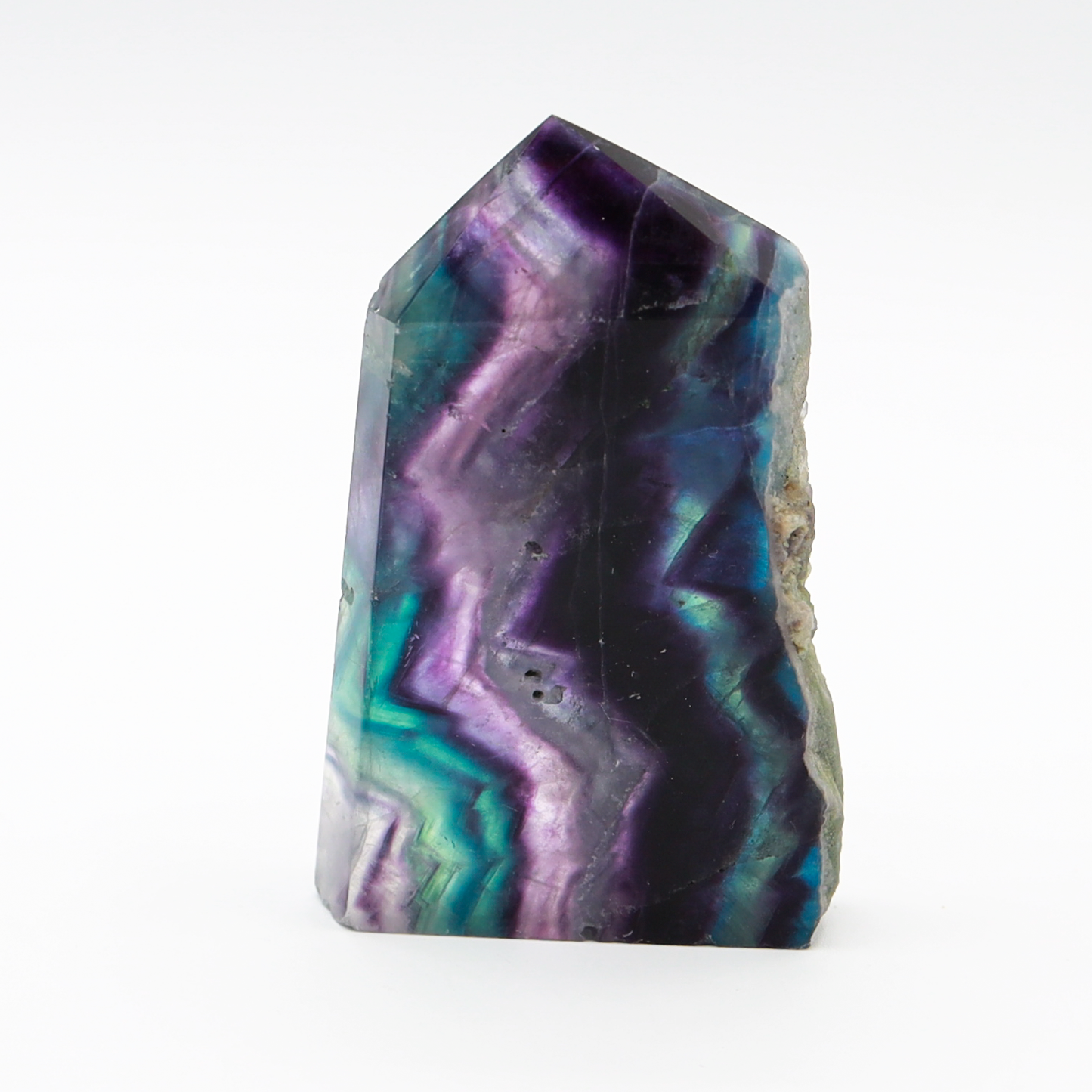 Raw Edge Rainbow Fluorite Tower