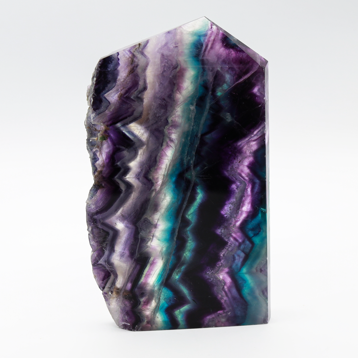 Raw Edge Rainbow Fluorite Tower