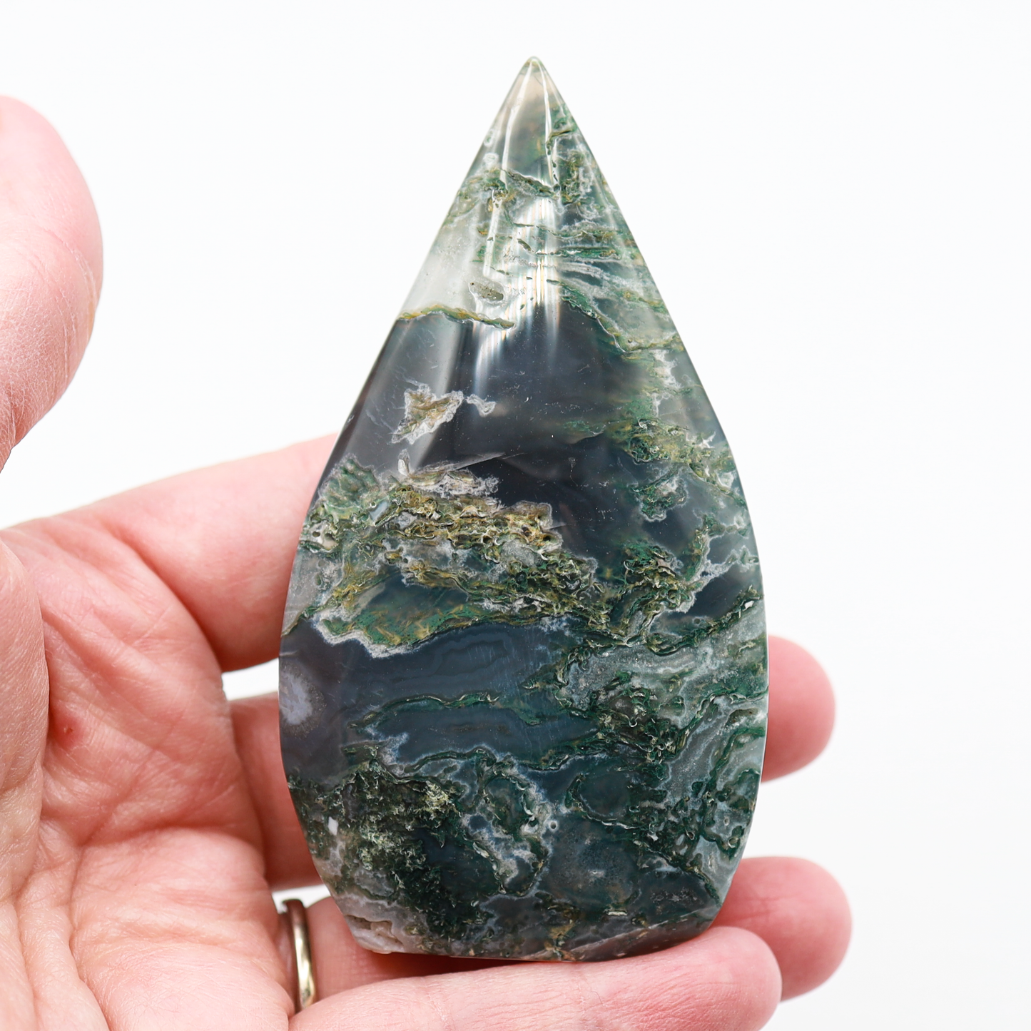Moss Agate Flame
