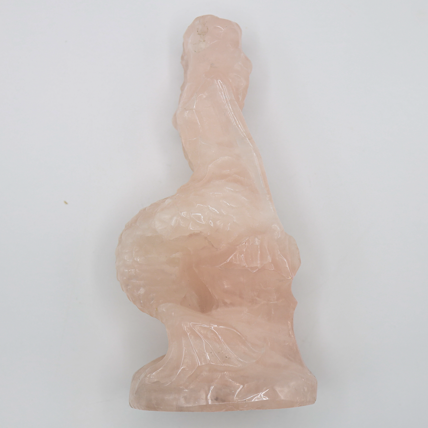 Large Rose Quartz Mermaid Carving