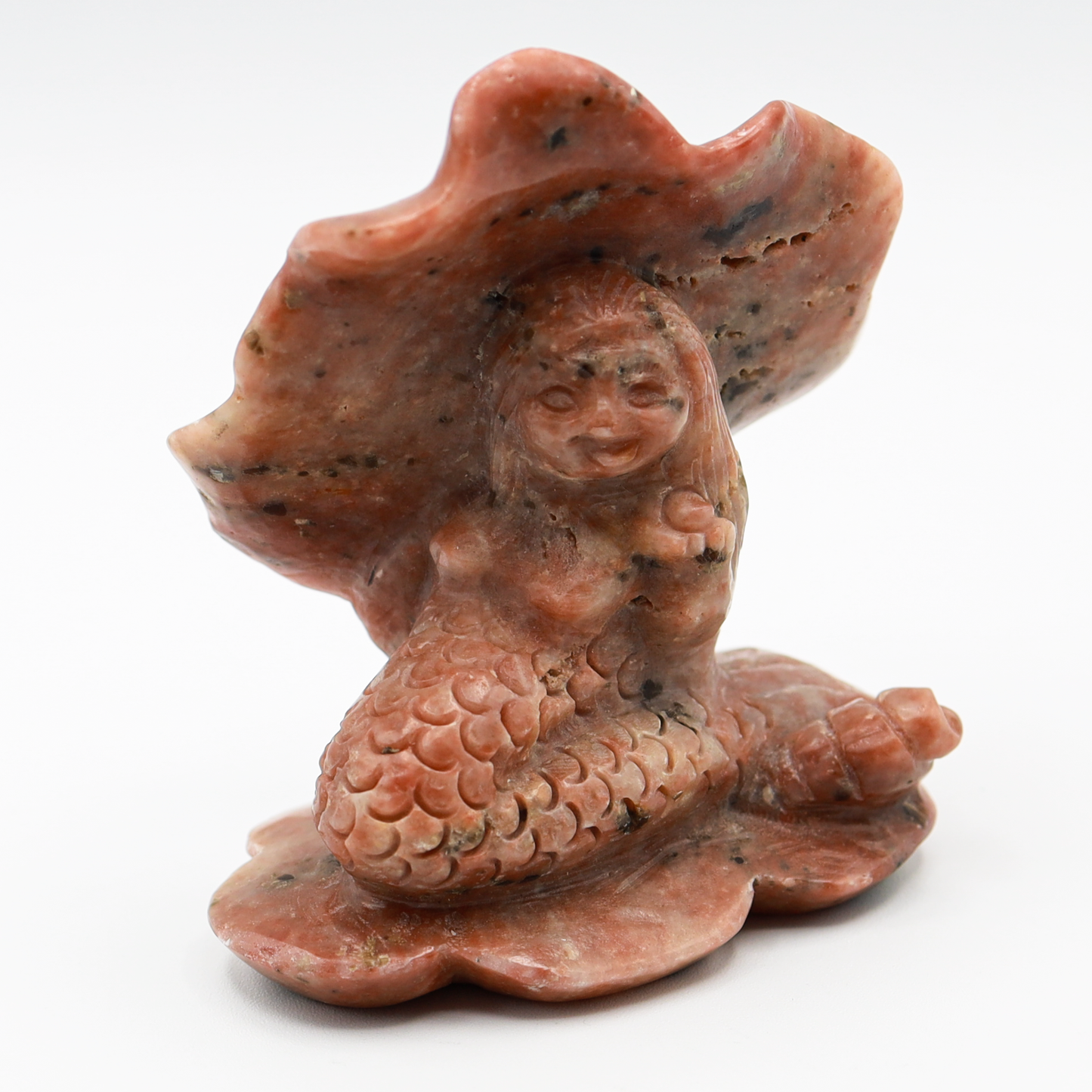 Medium Sunstone Mermaid Carving