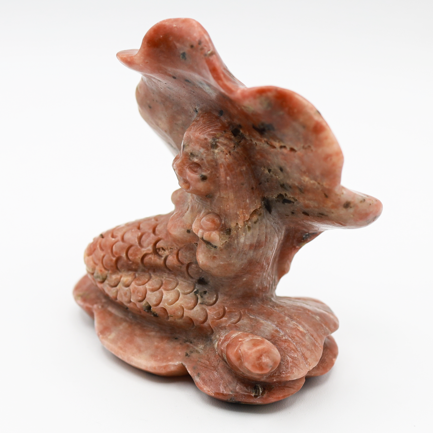 Medium Sunstone Mermaid Carving