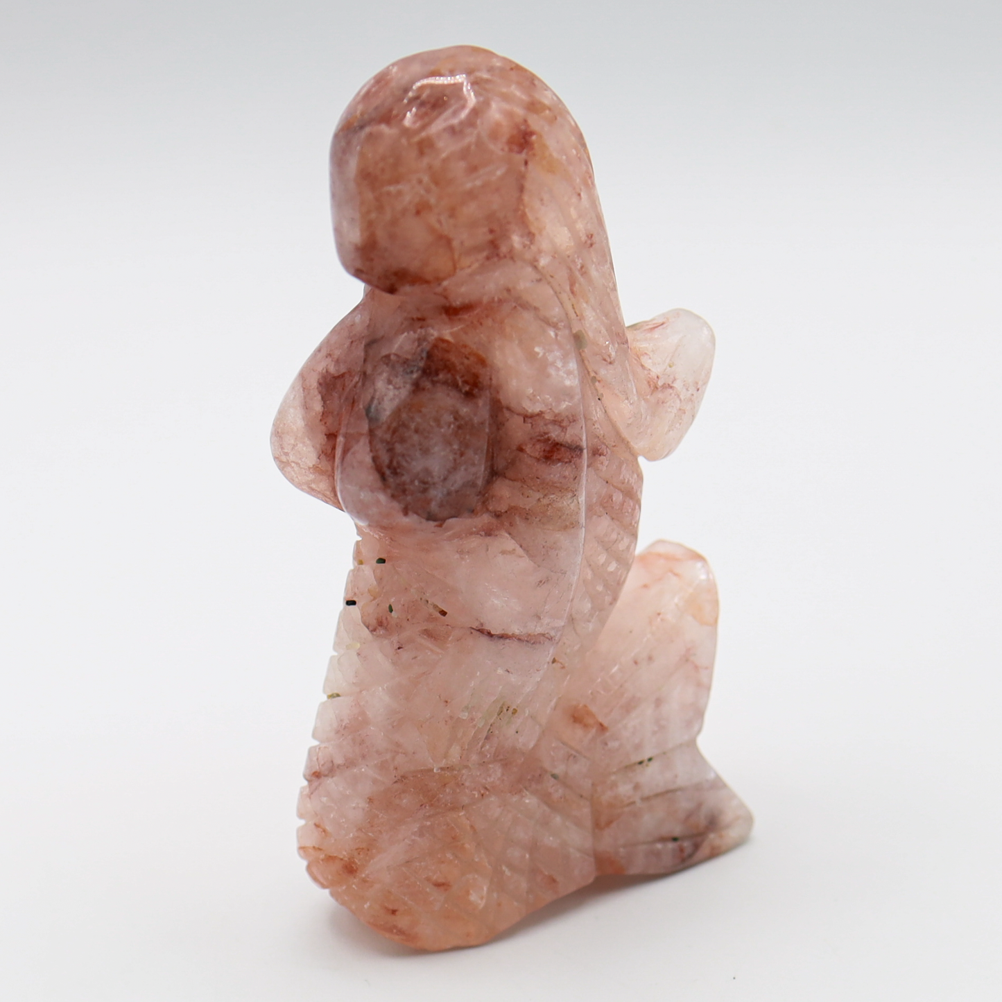 Fire Quartz Mermaid Carving