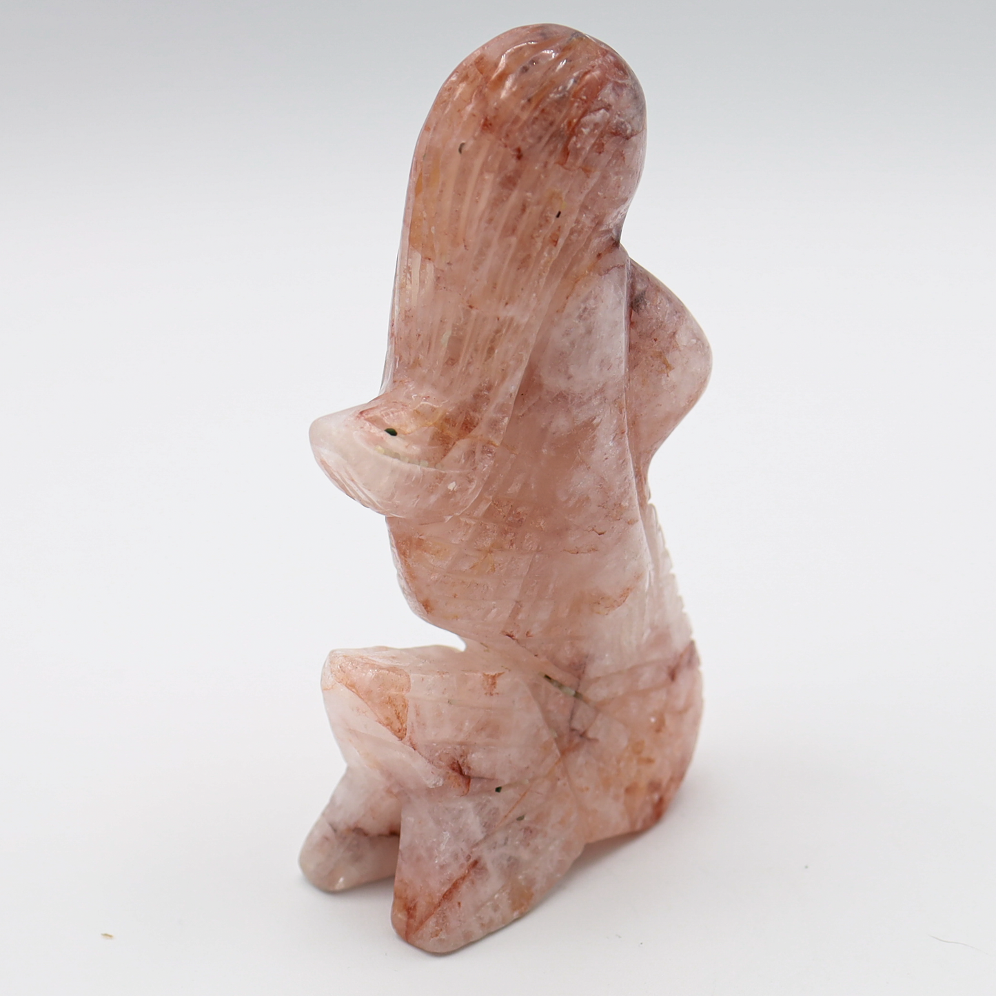 Fire Quartz Mermaid Carving