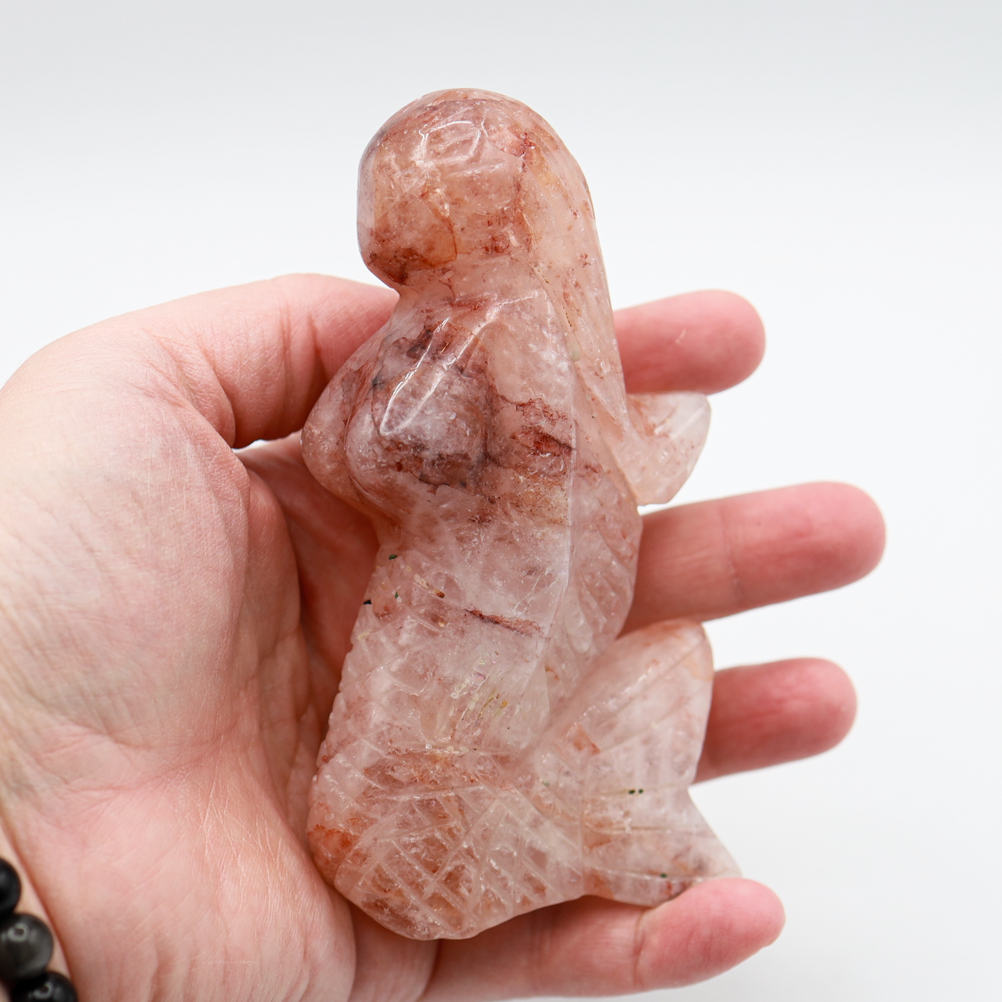 Fire Quartz Mermaid Carving