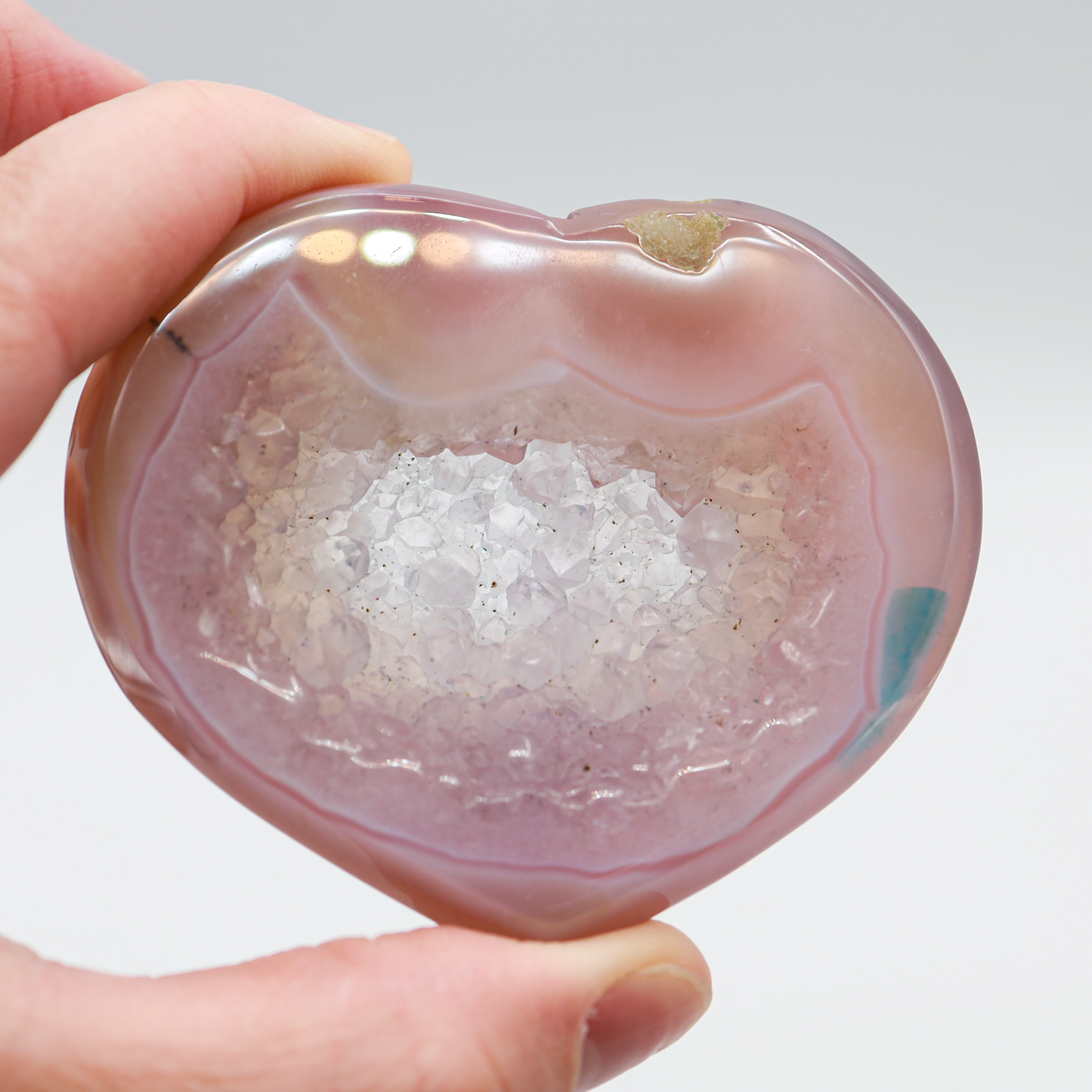 Pink Agate Hearts