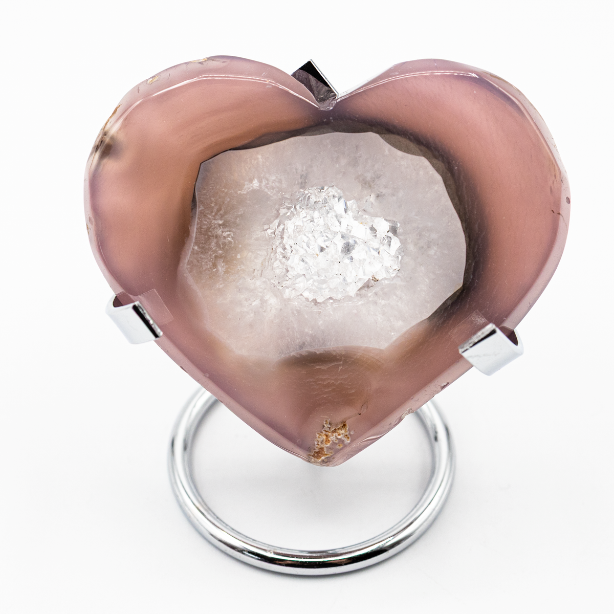 Pink Agate Hearts