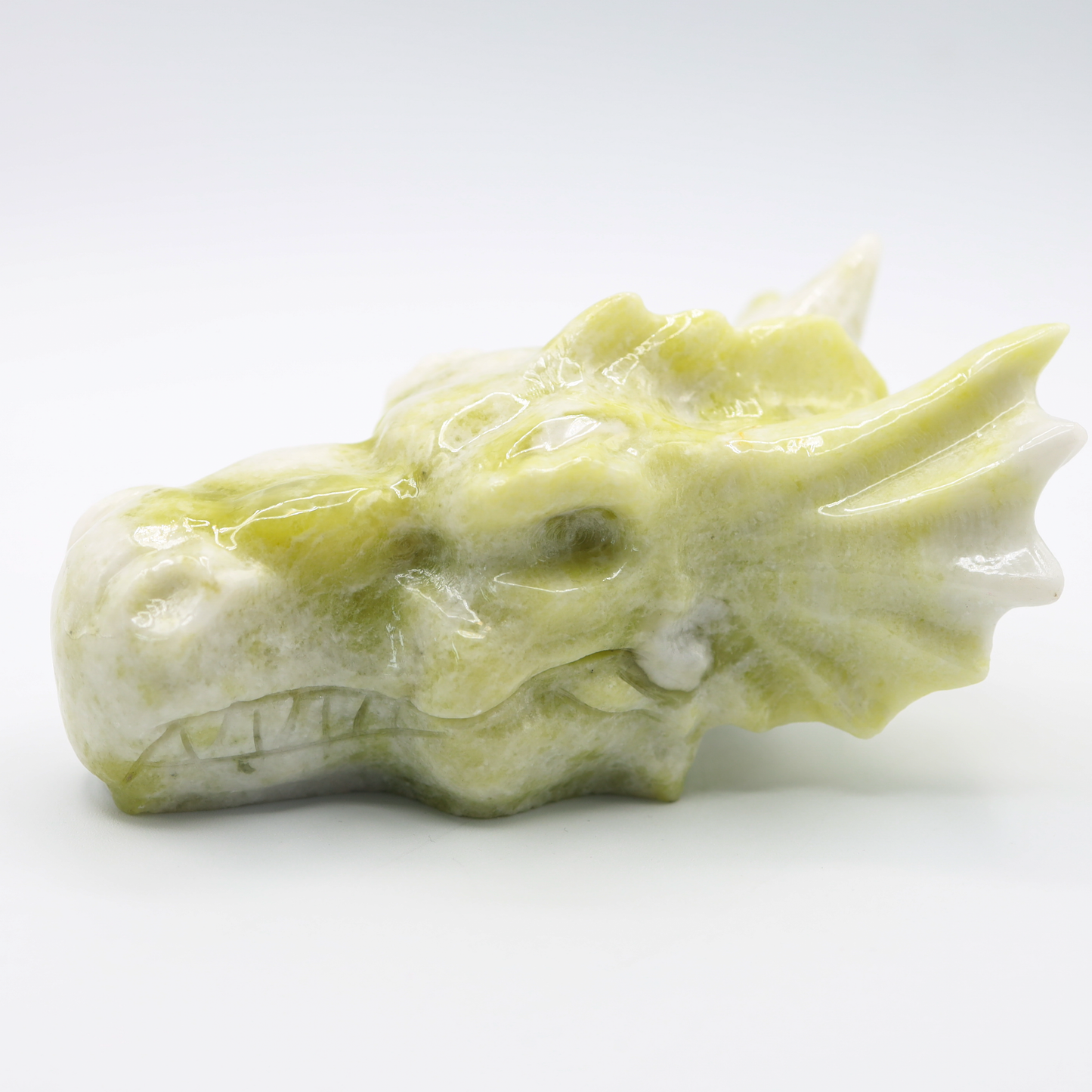 Pale Green Jade Dragon Head