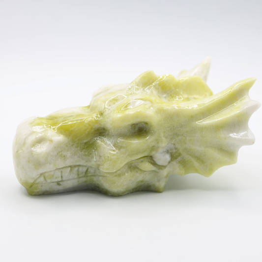 Pale Green Jade Dragon Head
