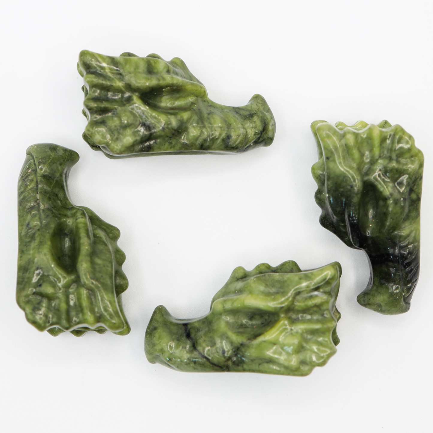 Green Jade Dragon Head Medium