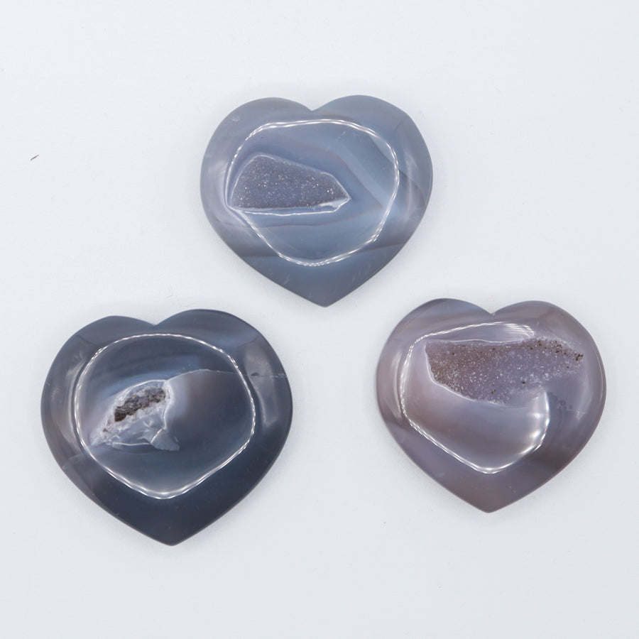 Druzy Agate Heart