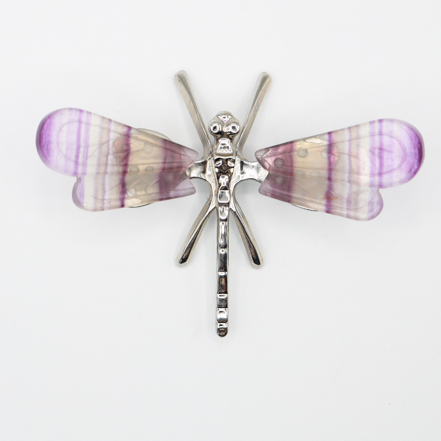 Rainbow Fluorite Freestanding Dragonfly