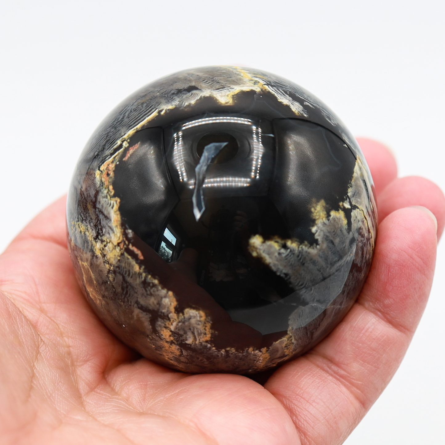 Volcano Agate Sphere