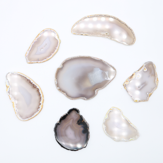 Gray Agate Slices