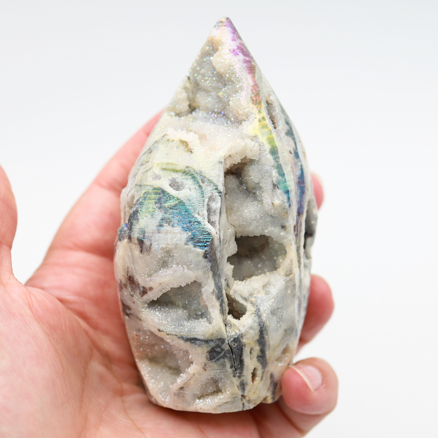 Aura Coated Sphalerite Flame