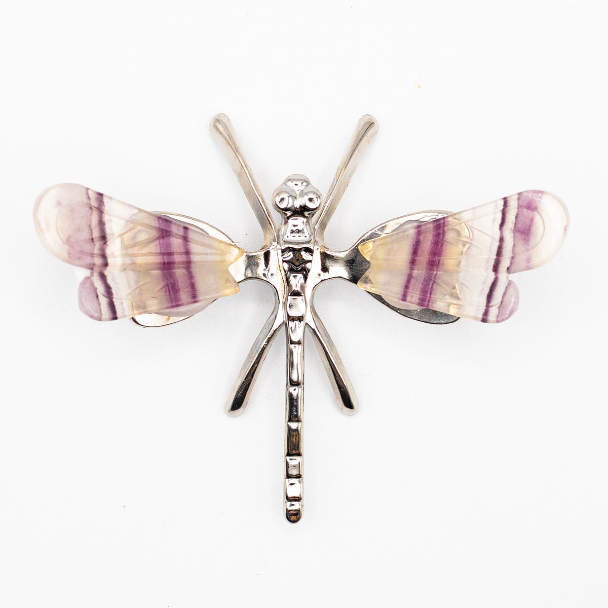 Rainbow Fluorite Freestanding Dragonfly