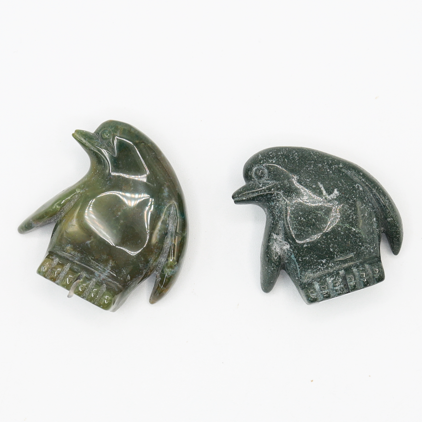 Ocean Jasper Penguin Carving