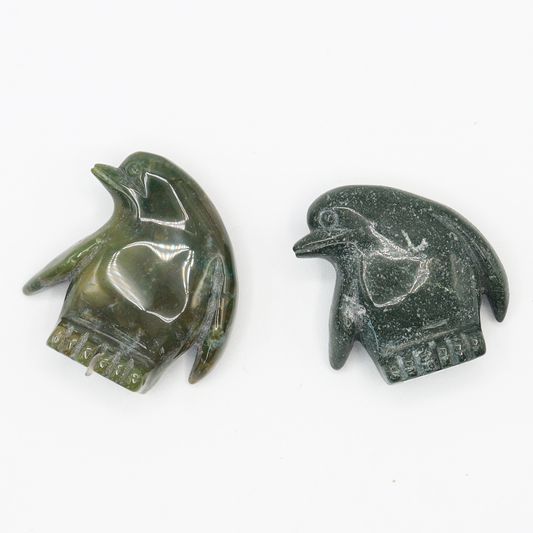 Ocean Jasper Penguin Carving