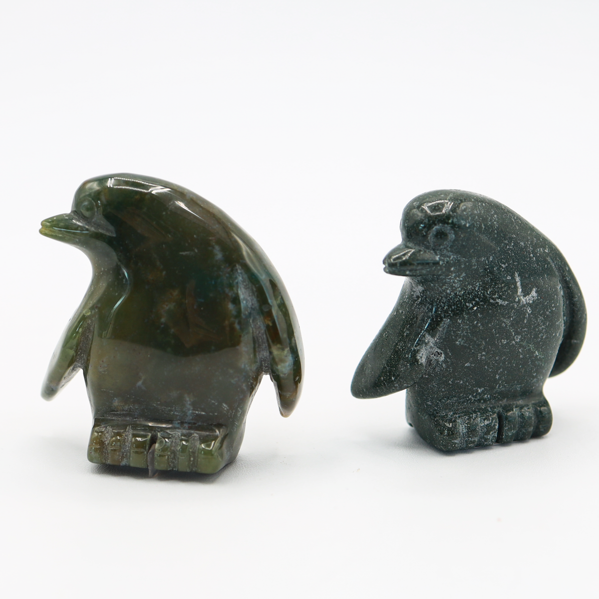 Ocean Jasper Penguin Carving