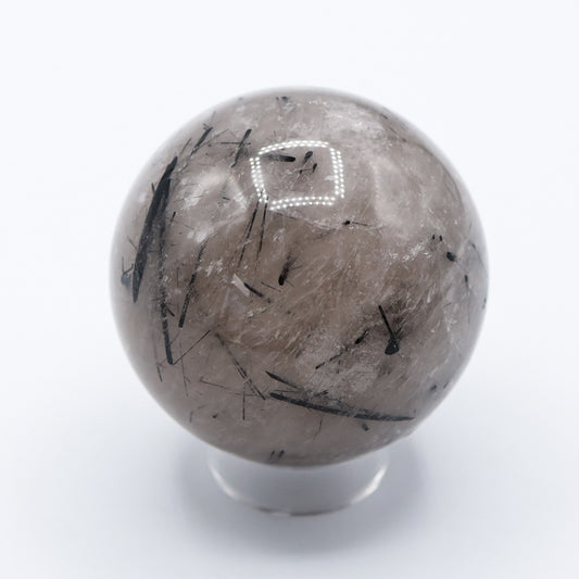 Tourmilated Quartz Sphere