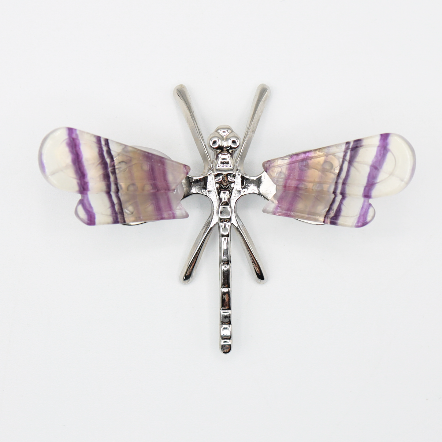 Rainbow Fluorite Freestanding Dragonfly
