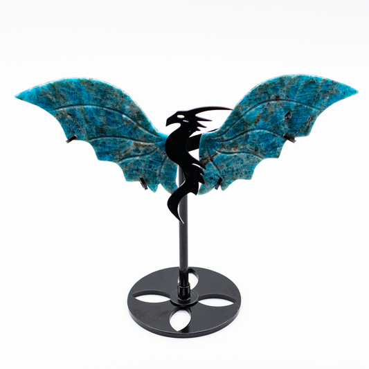Blue Apatite Dragon Wings